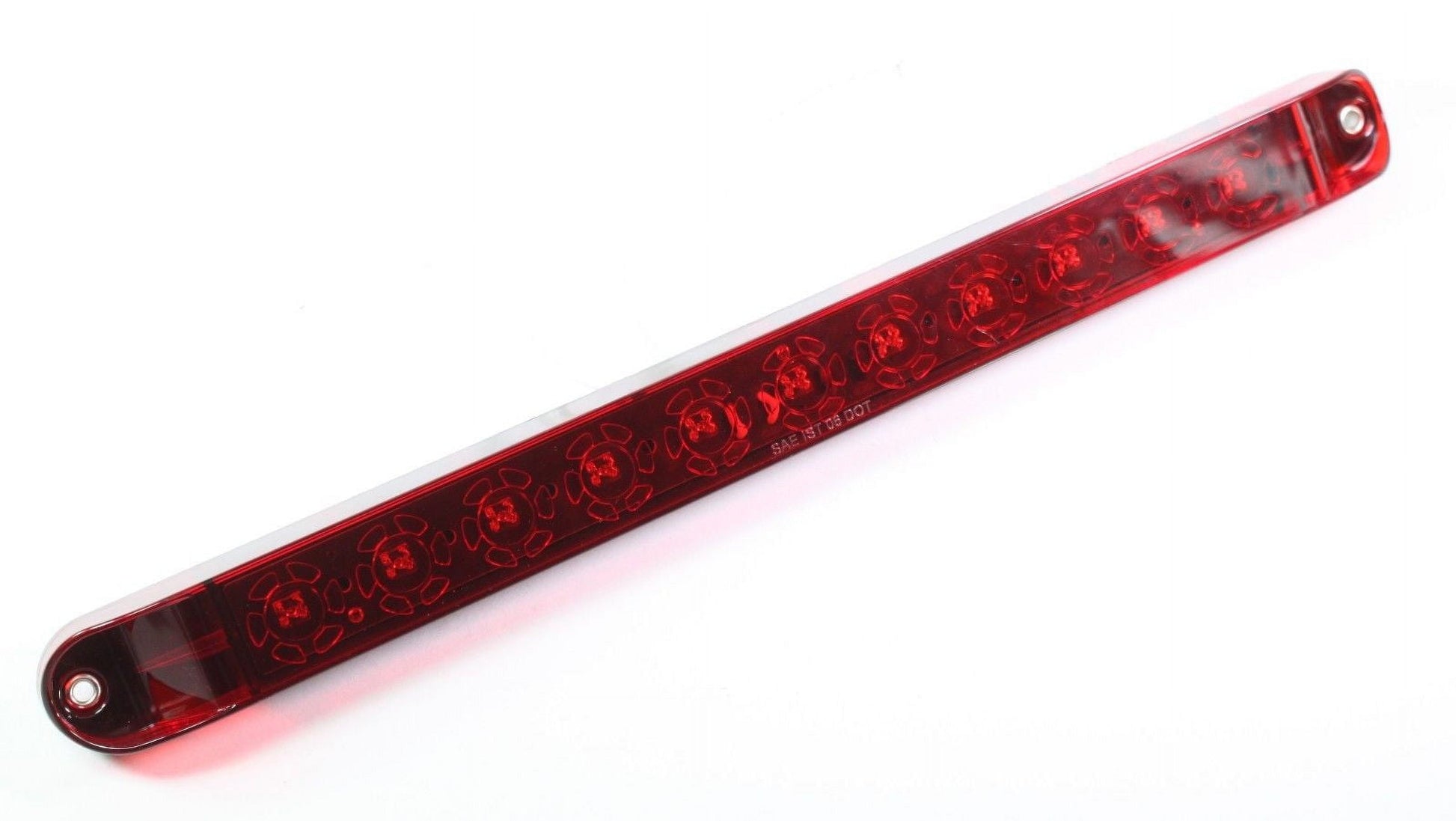 17" Red Multifunction Submersible Brake Stop Turn ID Light Bar Trailer Truck